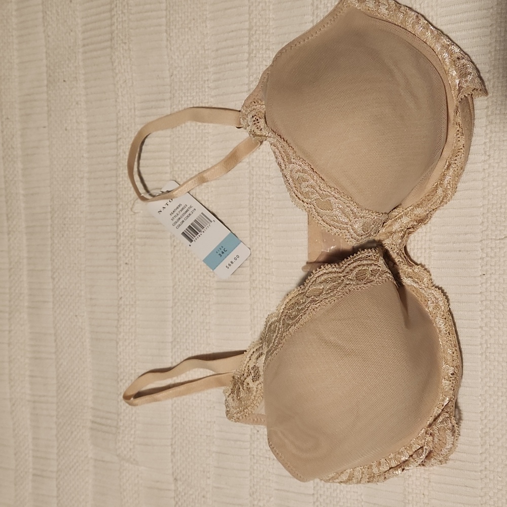 NWT Natori Feathers nude underwire bra 34C